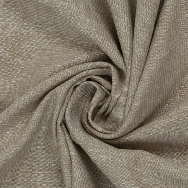 Leinen- Baumwoll Mischgewebe "Paul" schlamm meliert